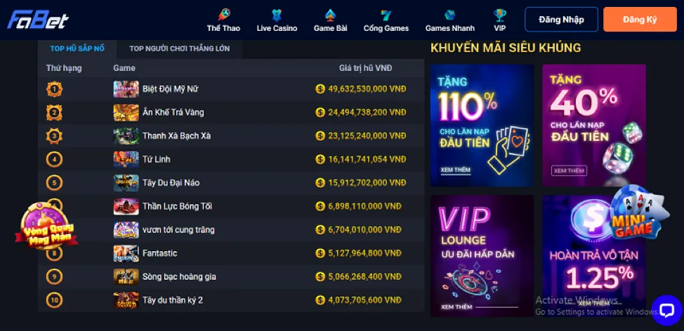 Các chương trình khuyến mãi và ưu đãi Nextbet